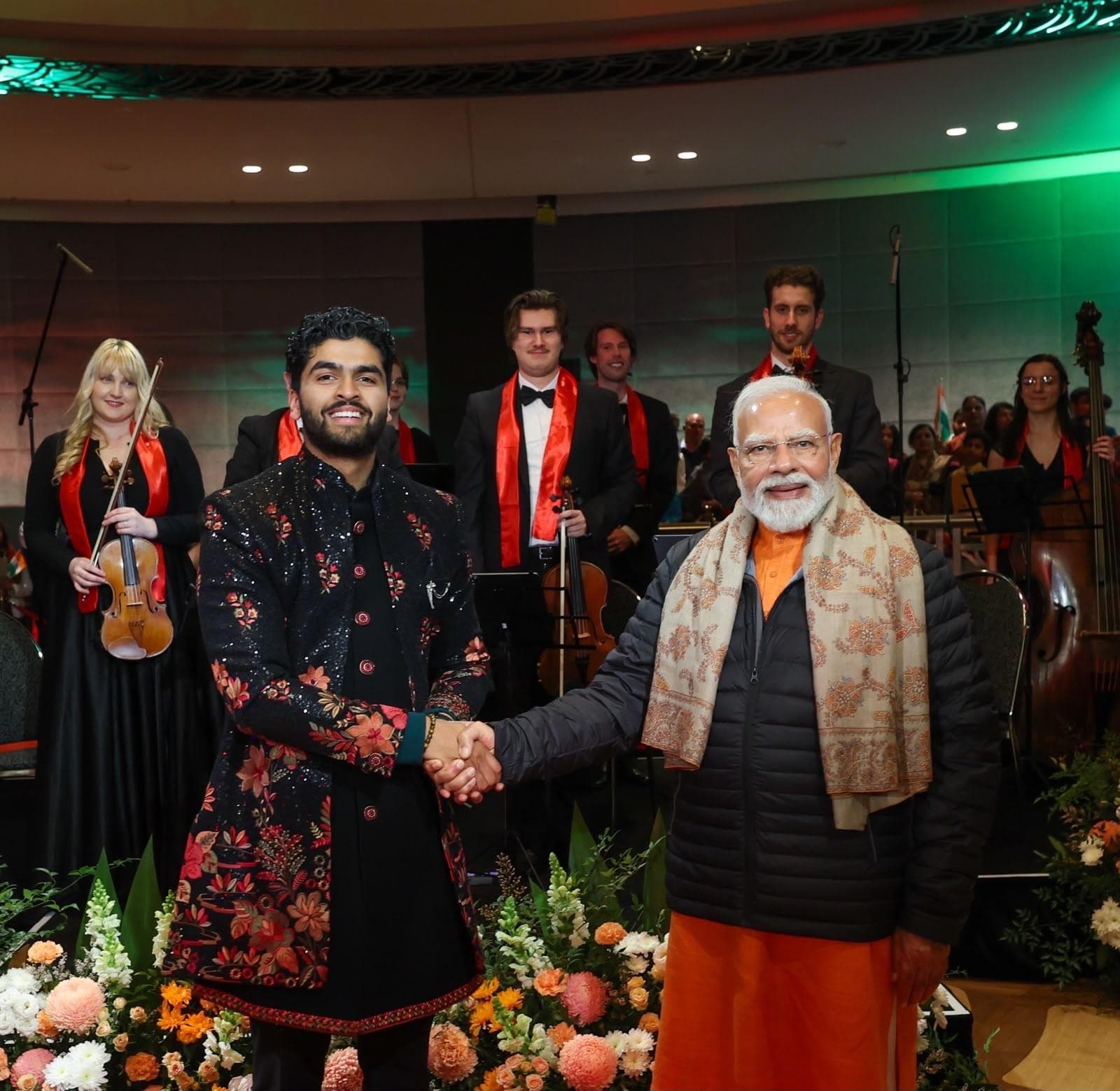 Australian Indian Orchestra with Hon. Prime Minister Narendra Modi during his Australia visit